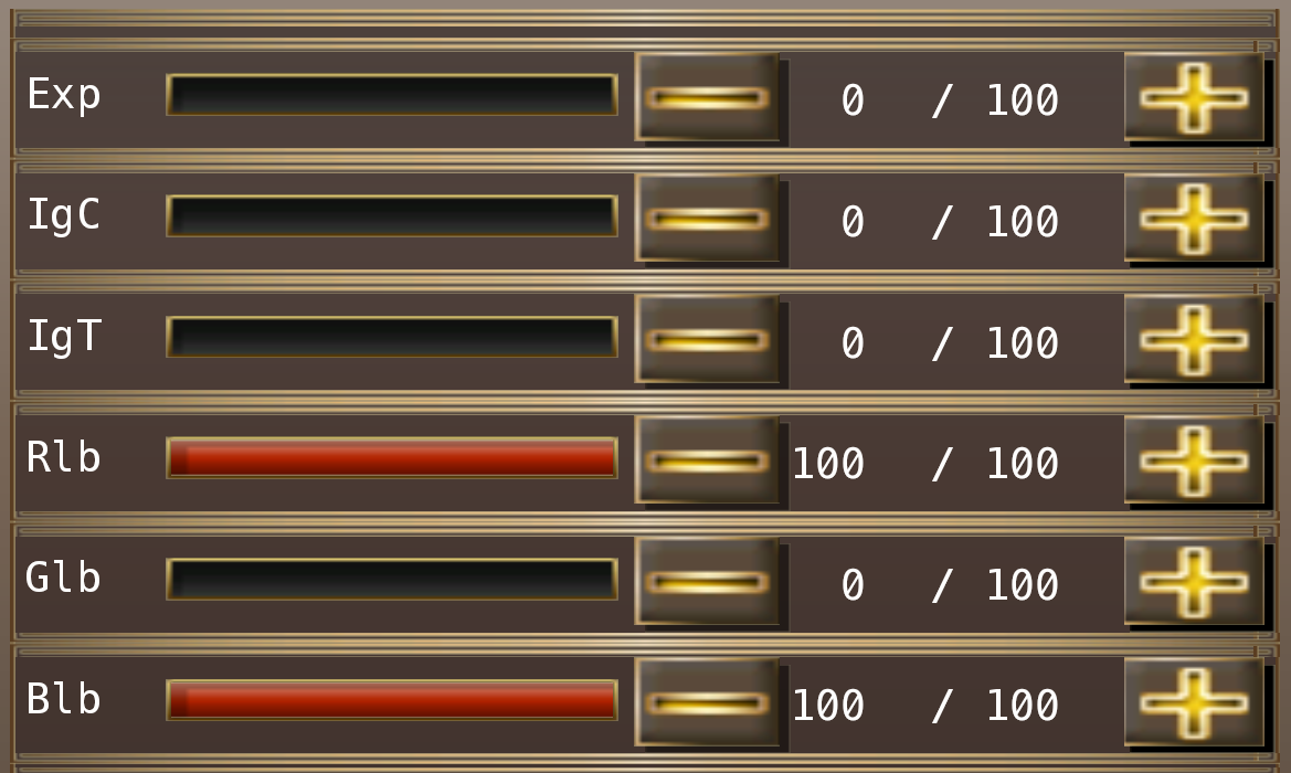 ライン強化ステータス